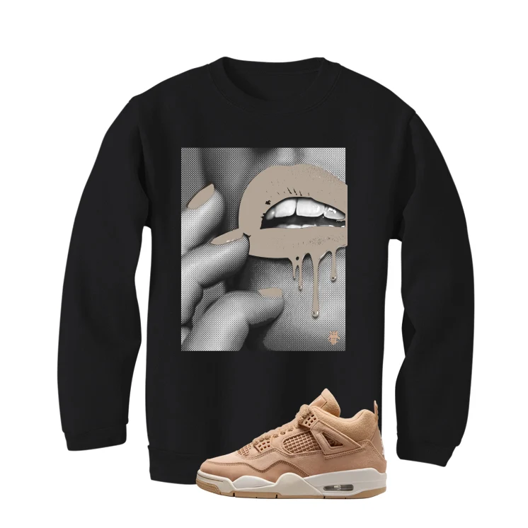 Air Jordan 4 WMNS Cozy Girl Matching T-Shirt, Sweatshirts & Hoodies Black T-Shirt (Touch)| illcurrency - Image 4