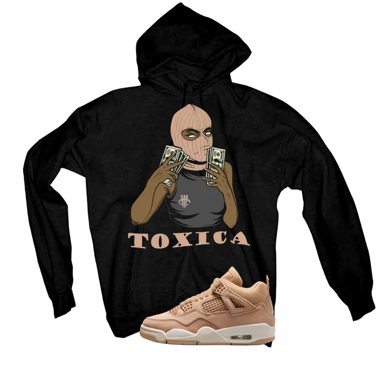Air Jordan 4 WMNS Cozy Girl Matching T-Shirt, Sweatshirts & Hoodies Black T-Shirt (Toxica)| illcurrency - Image 3