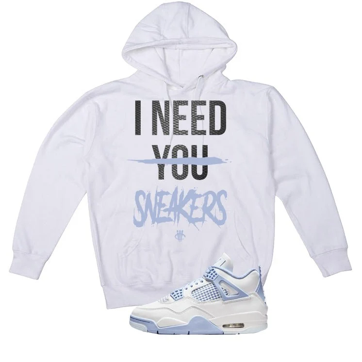 Air Jordan 4 WMNS Forget Me Not White T-Shirt (I Need You Sneakers)| illcurrency - Image 3