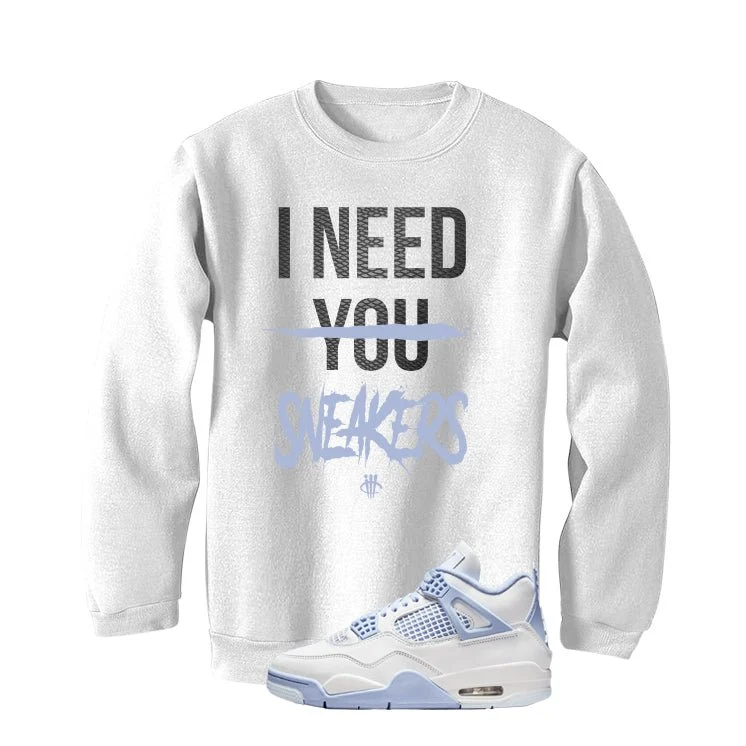 Air Jordan 4 WMNS Forget Me Not White T-Shirt (I Need You Sneakers)| illcurrency - Image 4