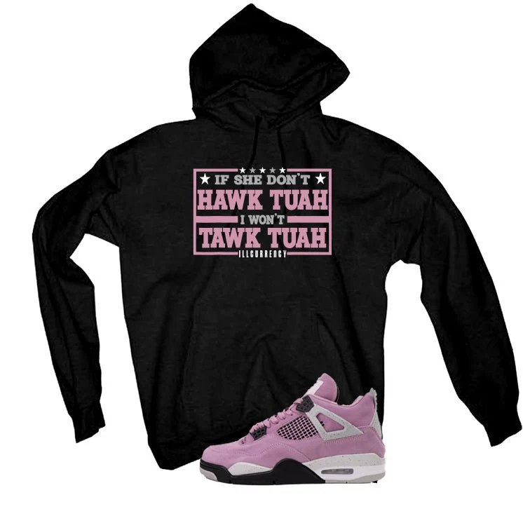 Air Jordan 4 WMNS Orchid Black T-Shirt (Hawk Tuah)| illcurrency - Image 3