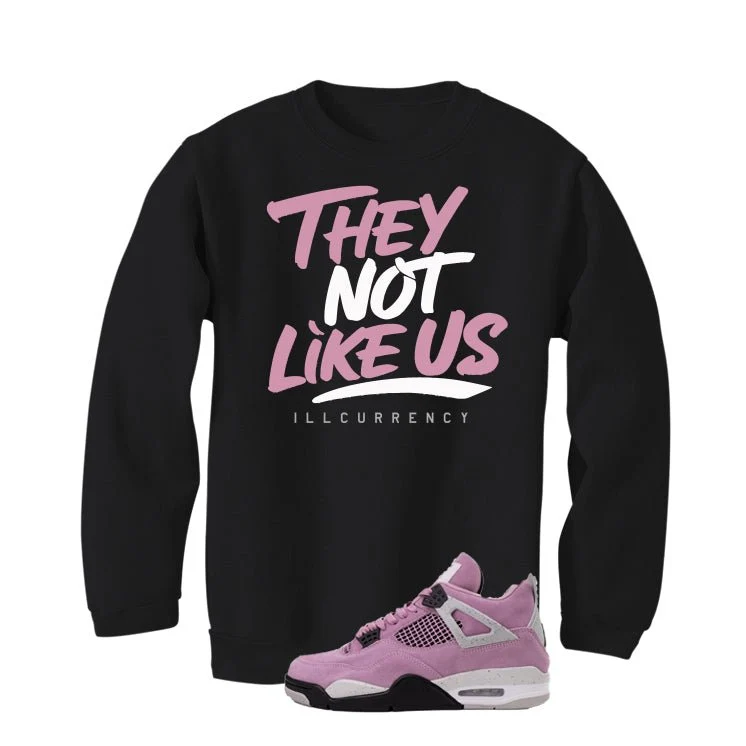 Air Jordan 4 WMNS Orchid Black T-Shirt (They not like us)| illcurrency - Image 4