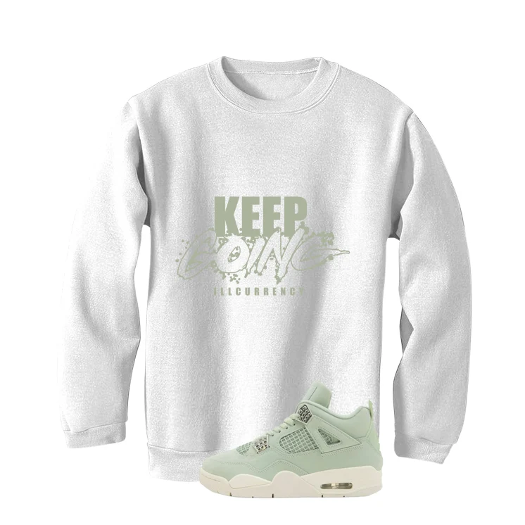 Air Jordan 4 WMNS Seafoam White T-Shirt (keep Going)| illcurrency - Image 4