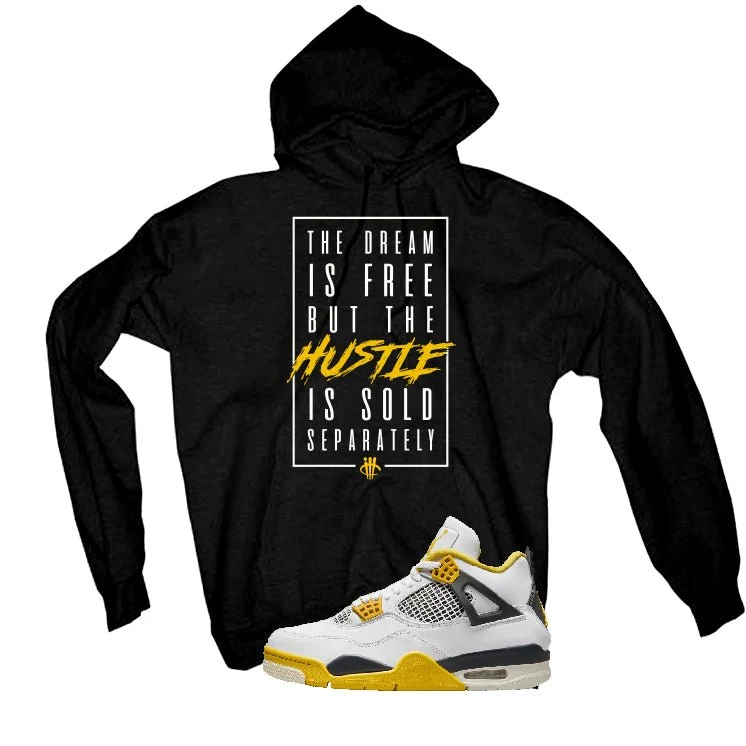 Air Jordan 4 WNNS “Vivid Sulfur” | illcurrency Black T-Shirt (DREAM IS FREE) - Image 3