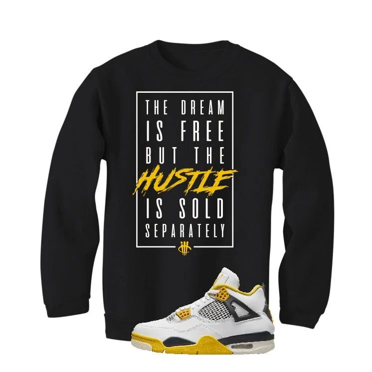 Air Jordan 4 WNNS “Vivid Sulfur” | illcurrency Black T-Shirt (DREAM IS FREE) - Image 4