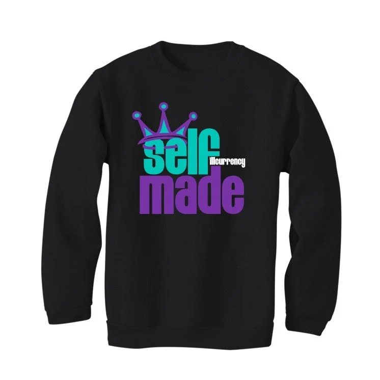 Air Jordan 5 "Alternate Grape" Black T-Shirt (Self Made illcurrency) - Image 4