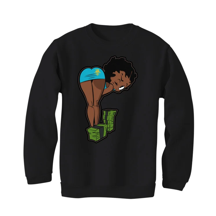 Air Jordan 5 “Aqua” Black T-Shirt (BOO) - Image 4