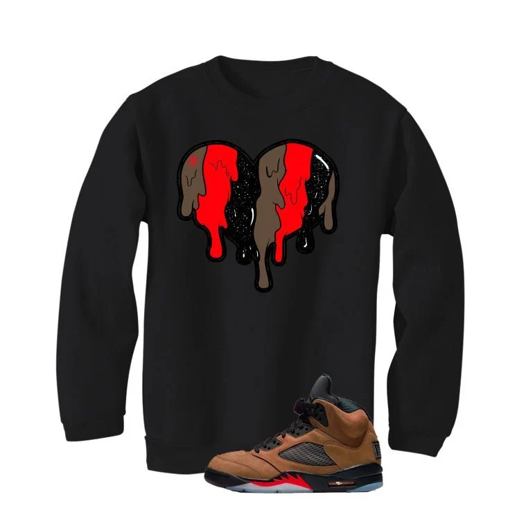 Air Jordan 5 Archaeo Brown Black T-Shirt (Heart)| illcurrency - Image 4