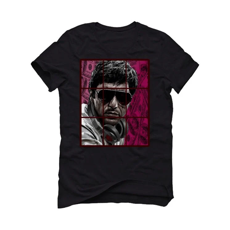 Air Jordan 5 Burgundy - Black T-Shirt (PACINO) - Image 2