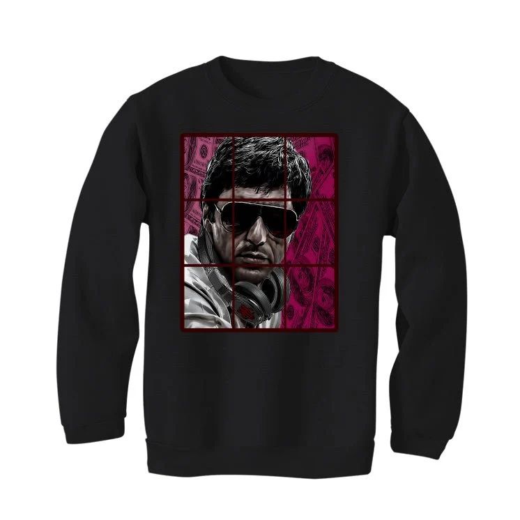 Air Jordan 5 Burgundy - Black T-Shirt (PACINO) - Image 4