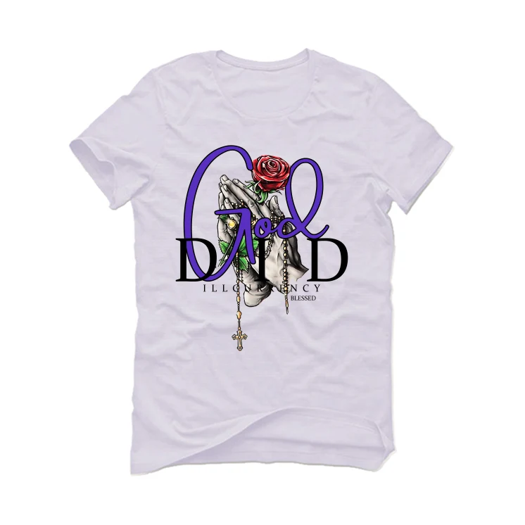 Air Jordan 5 “Concord” White T-Shirt (God Did) - Image 2