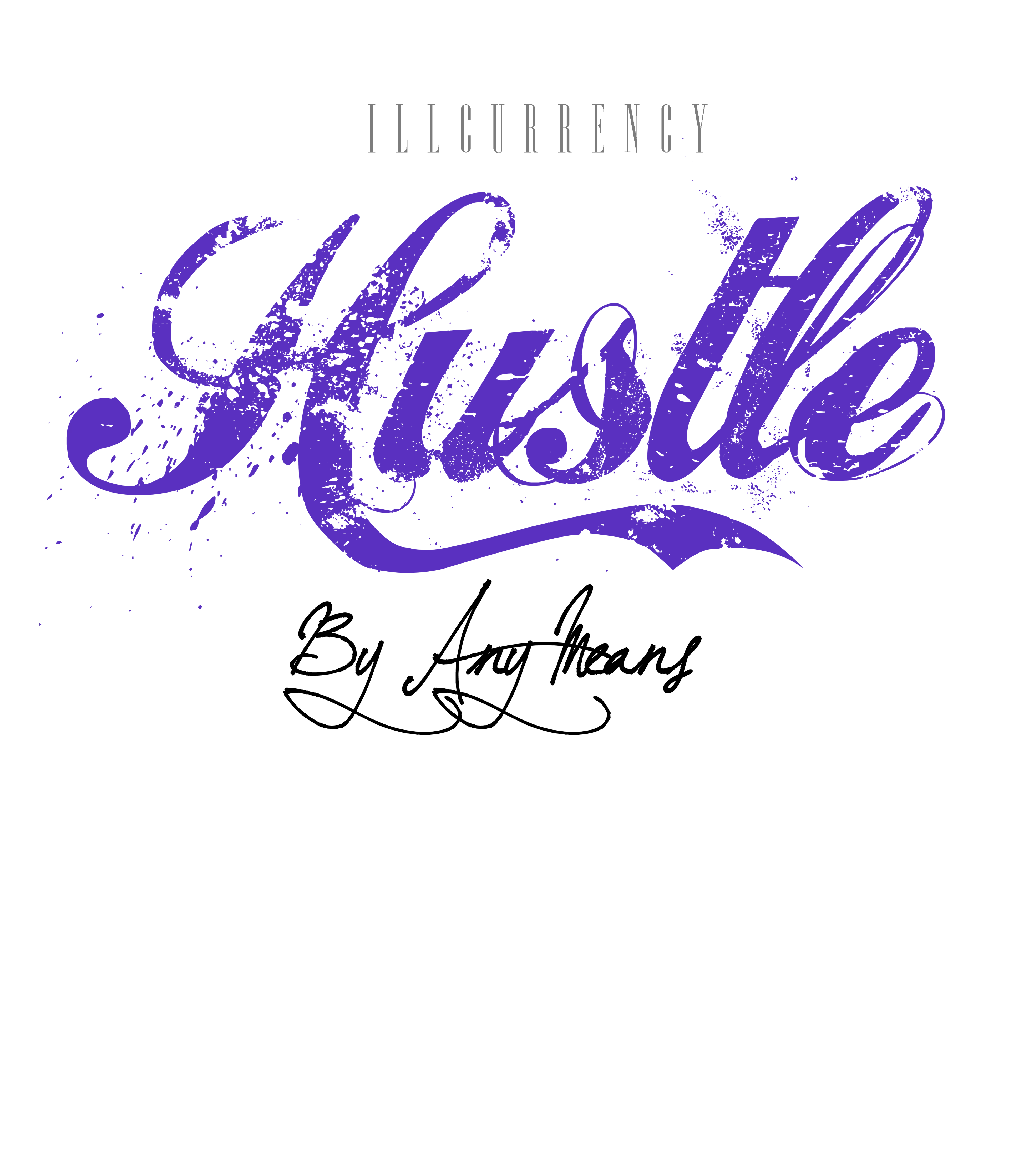 Air Jordan 5 “Concord” White T-Shirt (Hustle By Any Means)