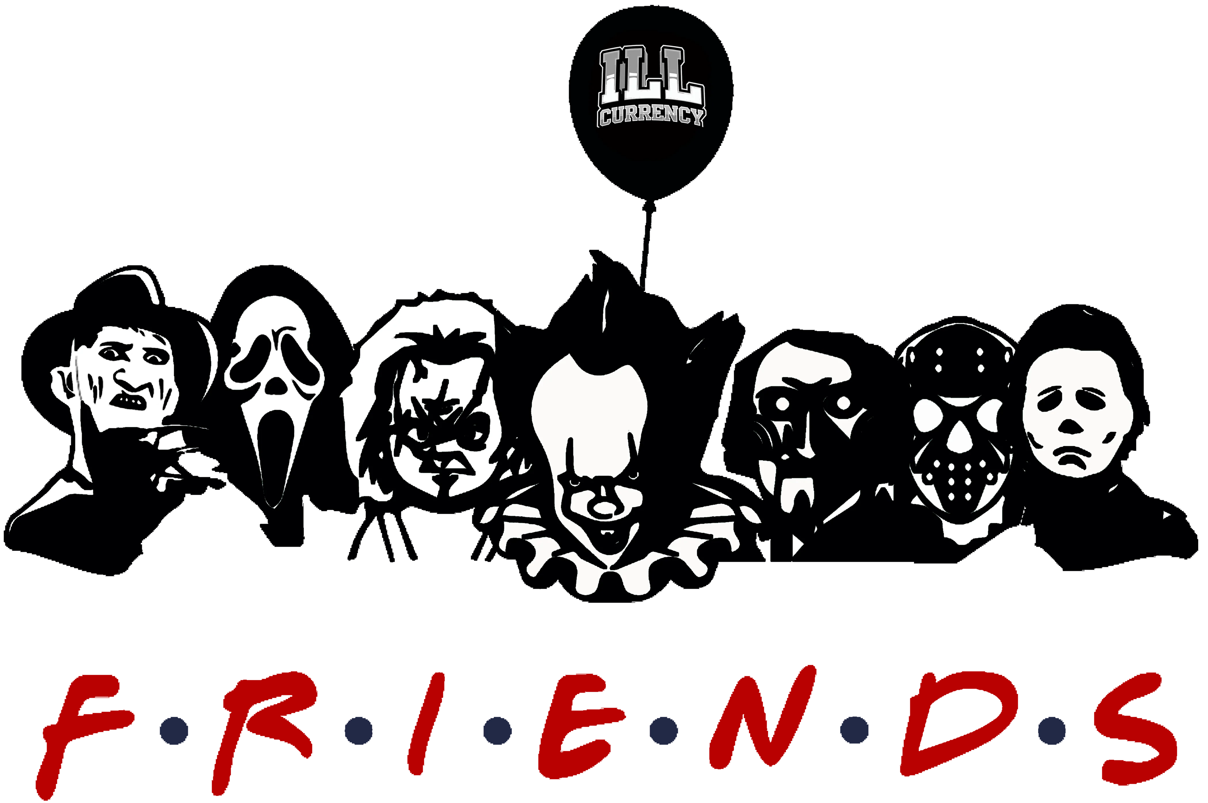 Air Jordan 5 Fire Red Black Tongue White T-Shirt (Friends)| illcurrency