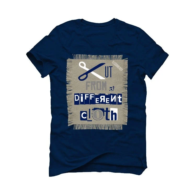 Air Jordan 5 “Georgetown” | illcurrency Navy Blue T-Shirt (Cut from a different cloth) - Image 2