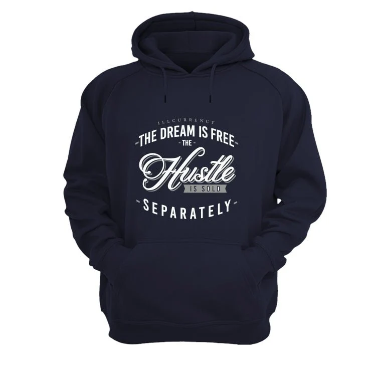 Air Jordan 5 “Georgetown” | illcurrency Navy Blue T-Shirt (The dream is free) - Image 3