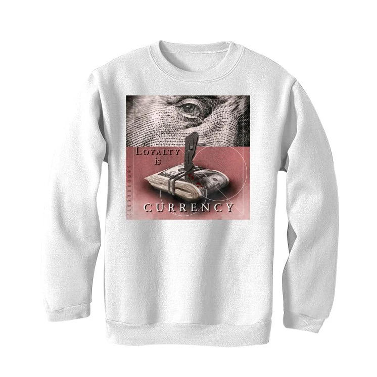Air Jordan 5 Low “White/Desert Berry”I ILLCURRENCY White T-Shirt (LOYALTY IS CURRENCY) - Image 4