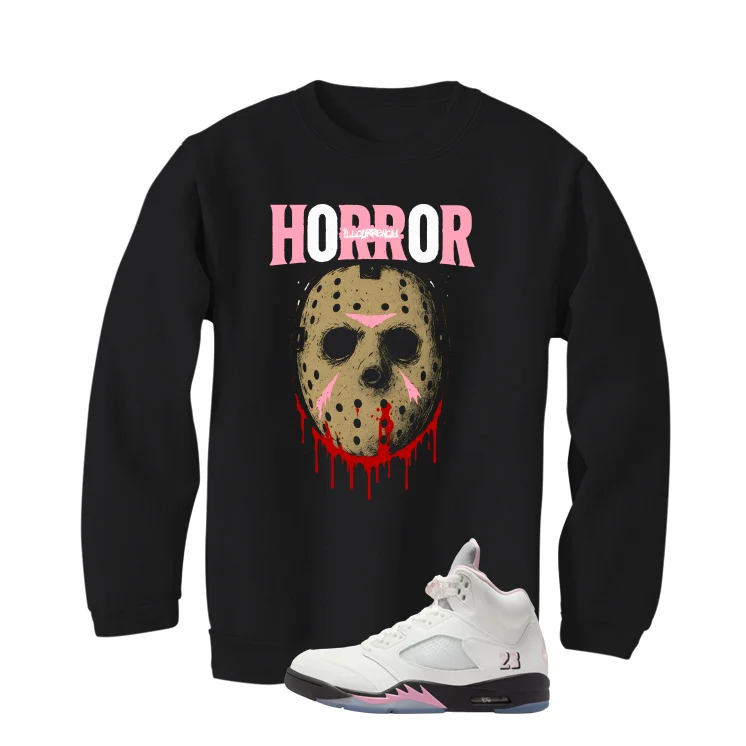 Air Jordan 5 OG 35th Anniversary Matching T-Shirt, Sweatshirts & Hoodies Black T-Shirt (Jason Horror)| illcurrency - Image 4