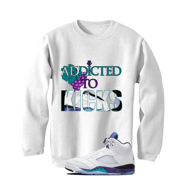 Air Jordan 5 OG Grape White T-Shirt (addicted to kicks)| illcurrency - Image 4