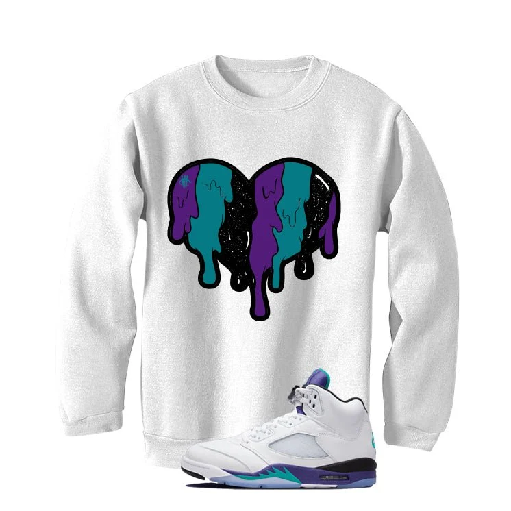 Air Jordan 5 OG Grape White T-Shirt (Heart)| illcurrency - Image 4