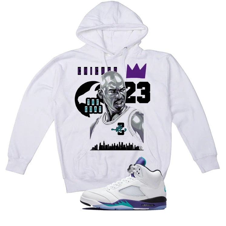 Air Jordan 5 OG Grape White T-Shirt (The Goat)| illcurrency - Image 3