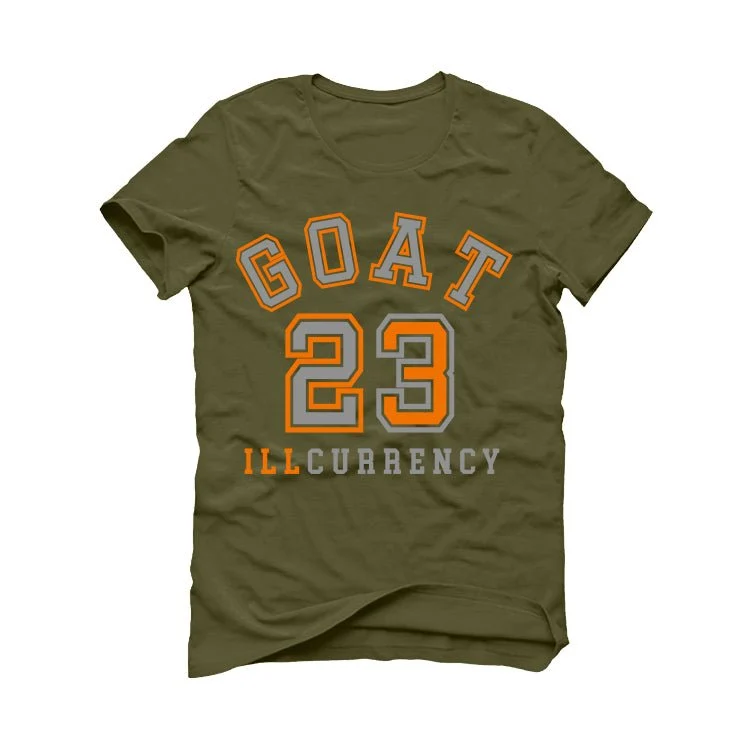 Air Jordan 5 “Olive” | illcurrency Military Green T-Shirt (GOAT 23) - Image 2