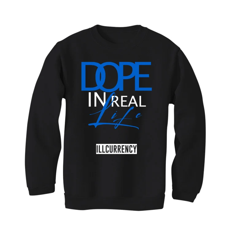 Air Jordan 5 “Racer Blue” Black T-Shirt (DOPE) - Image 4