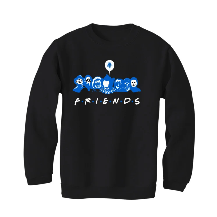 Air Jordan 5 “Racer Blue” Black T-Shirt (Friends) - Image 4