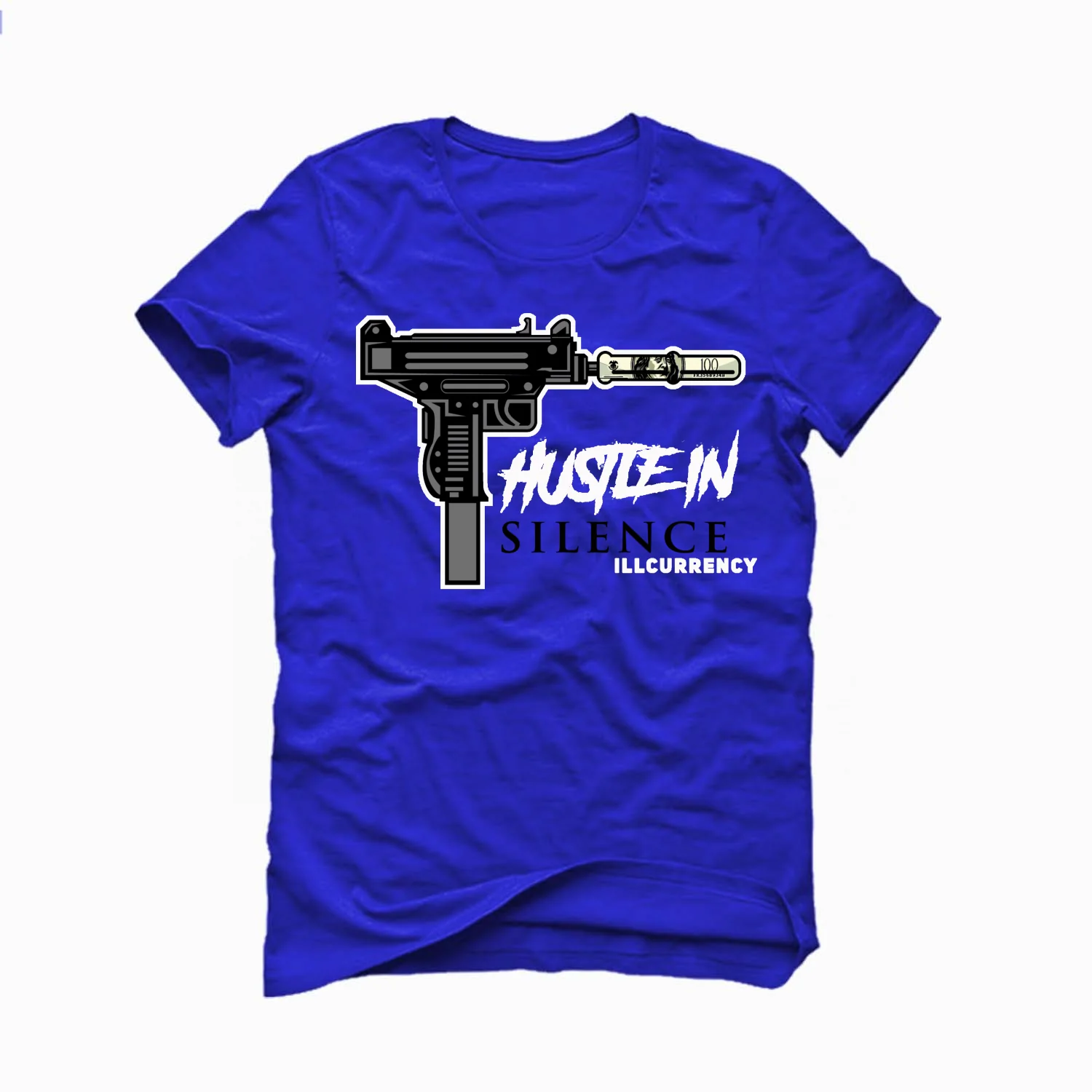Air Jordan 5 “Racer Blue” Royal Blue T-Shirt (Hustle in silence) - Image 2
