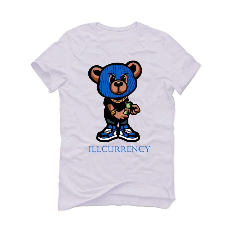 Air Jordan 5 “Racer Blue” White T-Shirt (rollie teddy) - Image 2