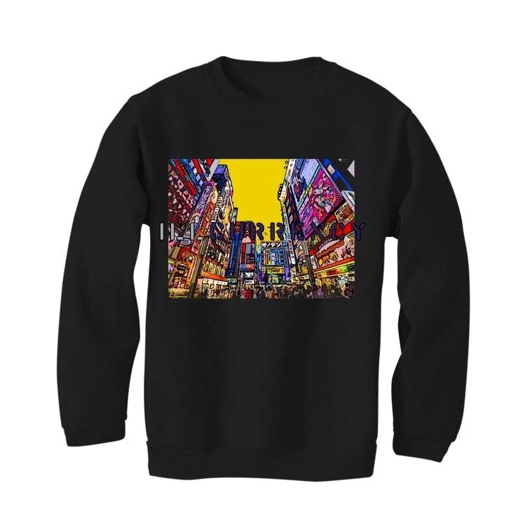 Air Jordan 5 RED AND YELLOW 2020 Black T-Shirt (Tokyo city) - Image 3