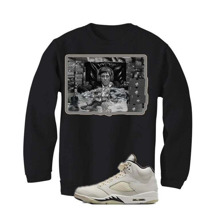 Air Jordan 5 SE “Sail” | illcurrency Black T-Shirt (OWN IT) - Image 4