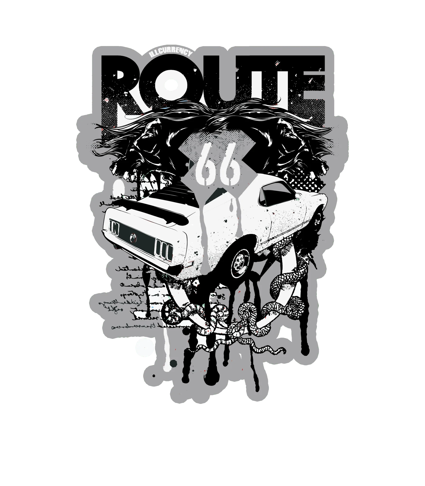 Air Jordan 5 SE “Sail” | illcurrency Black T-Shirt (Route 66 Vintage car)