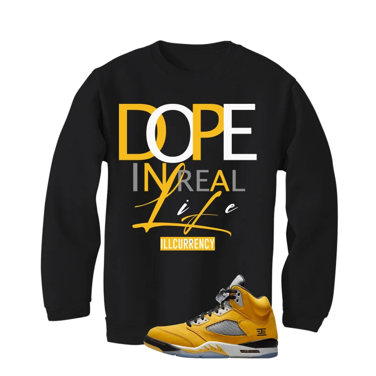 Air Jordan 5 Tokyo Matching T-Shirt, Sweatshirts & Hoodies Black T-Shirt (DOPE)| illcurrency - Image 4