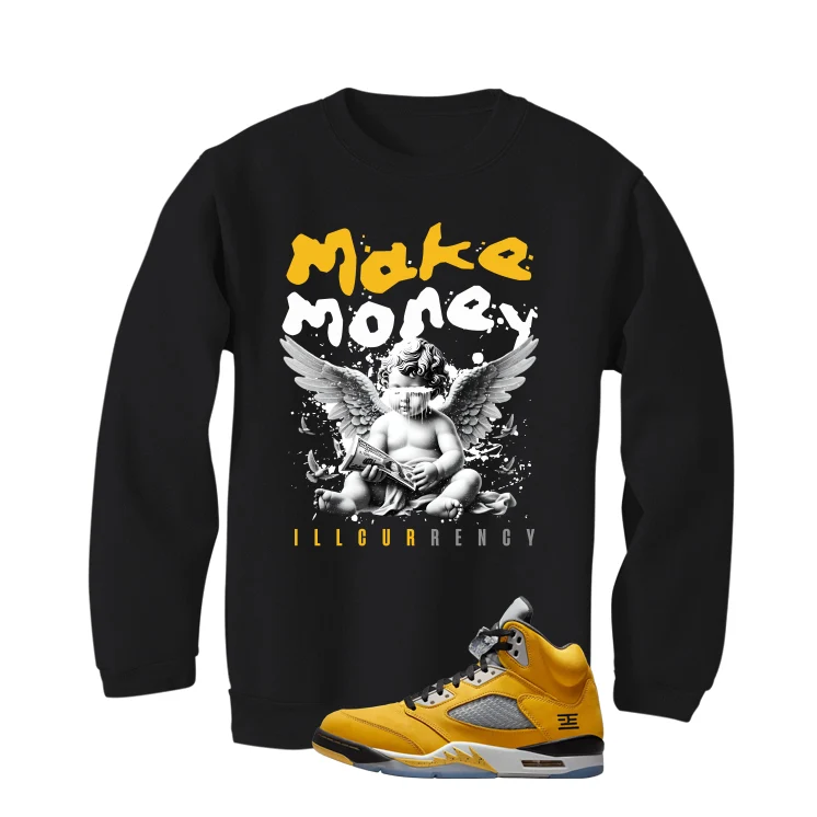 Air Jordan 5 Tokyo Matching T-Shirt, Sweatshirts & Hoodies Black T-Shirt (Make Money)| illcurrency - Image 4