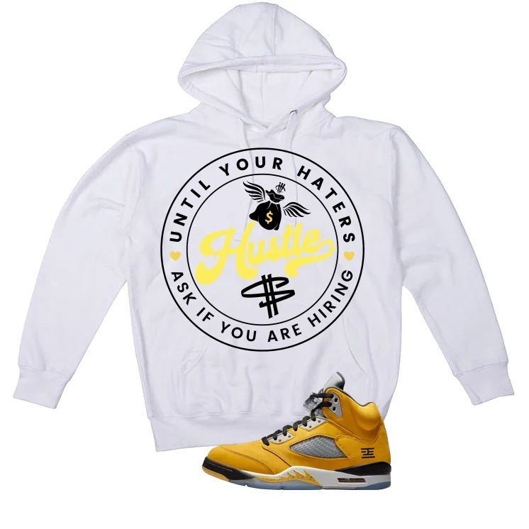 Air Jordan 5 Tokyo Matching T-Shirt, Sweatshirts & Hoodies White T-Shirt (Haters Catch Up)| illcurrency - Image 3