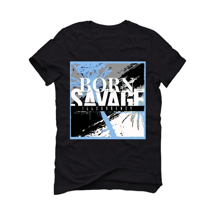 Air Jordan 5 “UNC” Black T-Shirt (SAVAGE) - Image 2