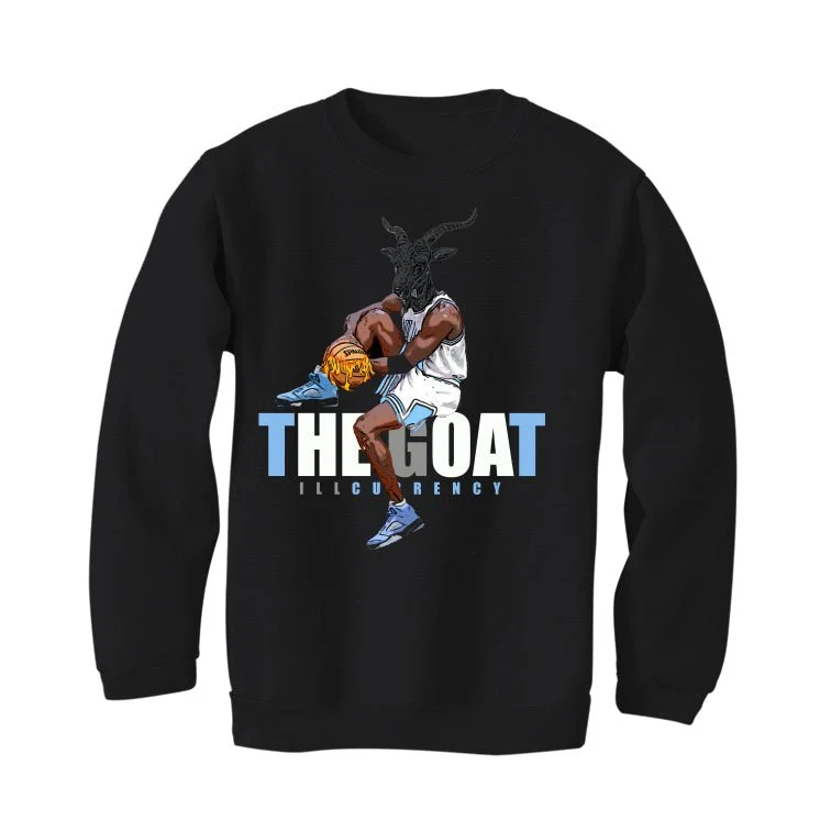 Air Jordan 5 “UNC” Black T-Shirt (The Goat) - Image 4