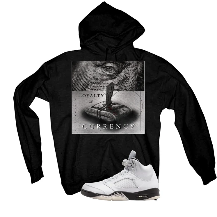 Air Jordan 5 White Black Black T-Shirt (LOYALTY IS CURRENCY)| illcurrency - Image 3