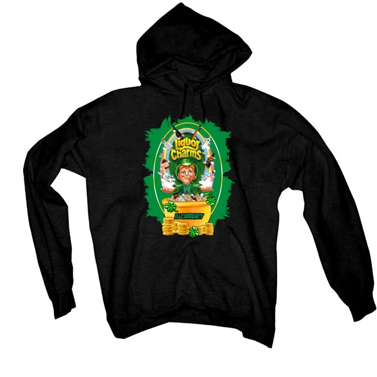 Air Jordan 5 WMNS “Lucky Green” | illcurrency Black T-Shirt (Liquor Charms) - Image 3