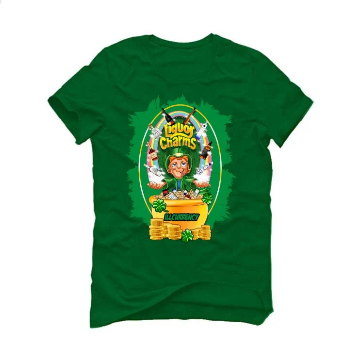 Air Jordan 5 WMNS “Lucky Green” | illcurrency Pine Green T-Shirt (Liquor Charms) - Image 2