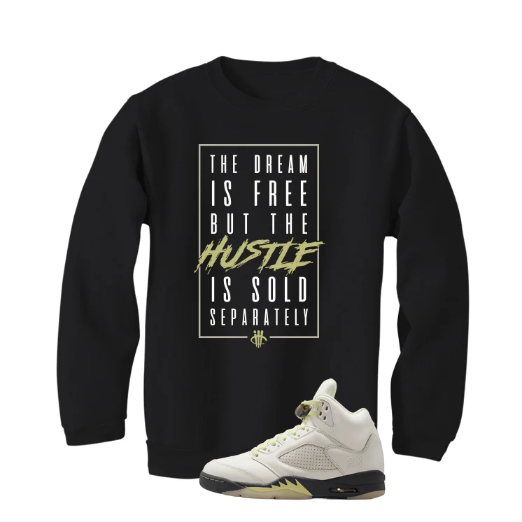 Air Jordan 5 WMNS Luminous Green Black T-Shirt (The Dream Is Free)| illcurrency - Image 4