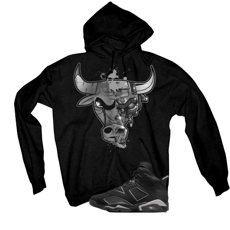 Air Jordan 6 Cap and Gown Matching T-Shirt, Sweatshirts & Hoodies Black T-Shirt (Bully)| illcurrency - Image 3