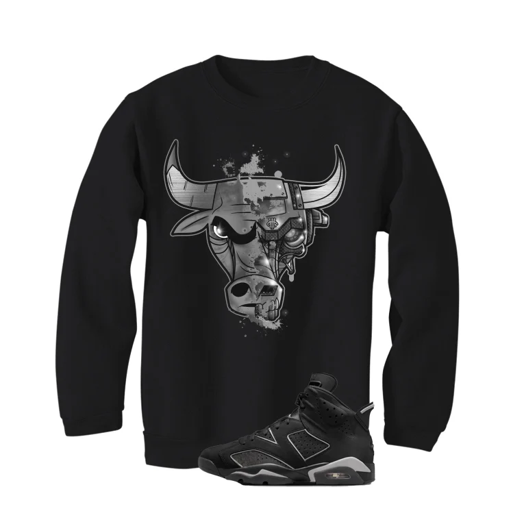 Air Jordan 6 Cap and Gown Matching T-Shirt, Sweatshirts & Hoodies Black T-Shirt (Bully)| illcurrency - Image 4