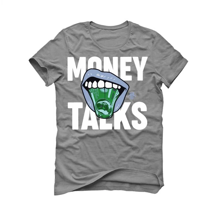 Air Jordan 6 Cool Grey - Grey T-Shirt (MONEY TALKS) - Image 2