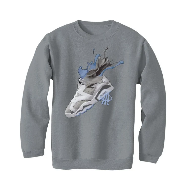 Air Jordan 6 “Cool Grey” | illcurrency Grey T-Shirt (SPLASH) - Image 4