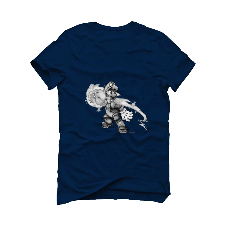Air Jordan 6 “Midnight Navy” | illCurrency Navy Blue T-Shirt (Luigi) - Image 2