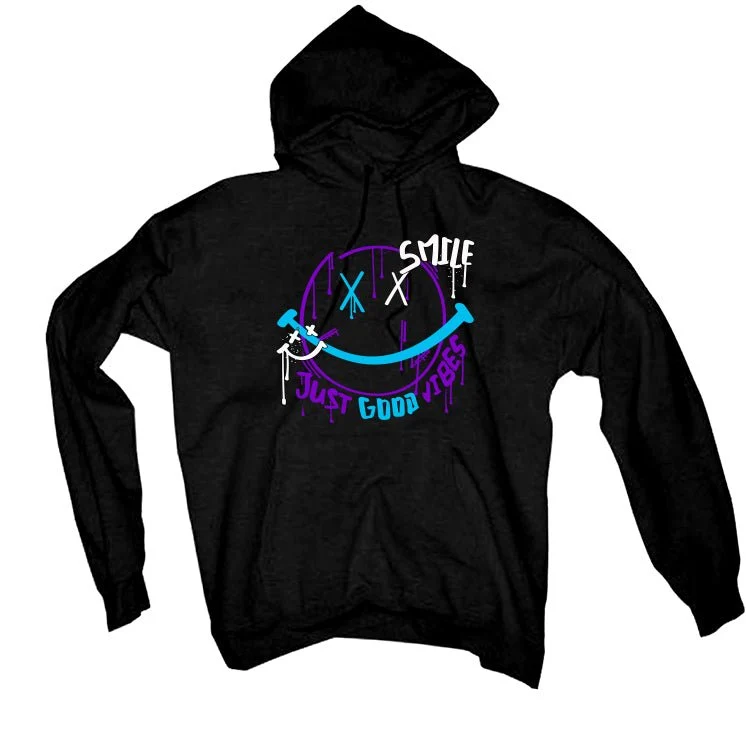 Air Jordan 6 Retro “Aqua” | illcurrency Black T-Shirt (Smile) - Image 3