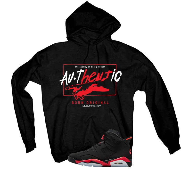 Air Jordan 6 Reverse Infrared Matching T-Shirt, Sweatshirts & Hoodies Black T-Shirt (Authentic)| illcurrency - Image 3