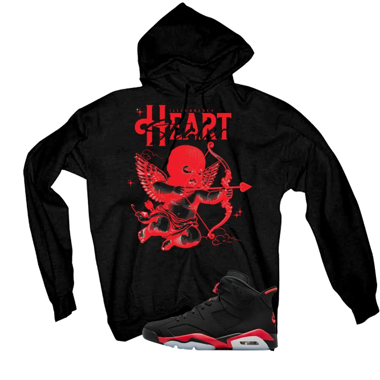 Air Jordan 6 Reverse Infrared Matching T-Shirt, Sweatshirts & Hoodies Black T-Shirt (Heart Stealer)| illcurrency - Image 3