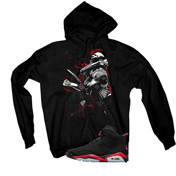 Air Jordan 6 Reverse Infrared Matching T-Shirt, Sweatshirts & Hoodies Black T-Shirt (Jordan)| illcurrency - Image 3